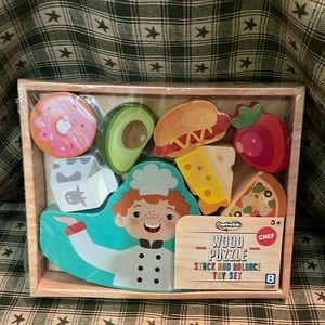 Creative Kids Wood Puzzle/Stack and Balance Toy Set/New in Box